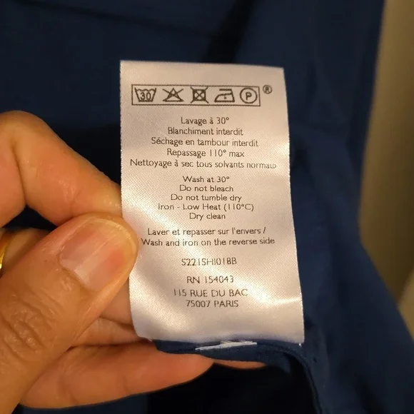 Sezane Davina Long Sleeve Snap Closure Shirt - Picture 10 of 11